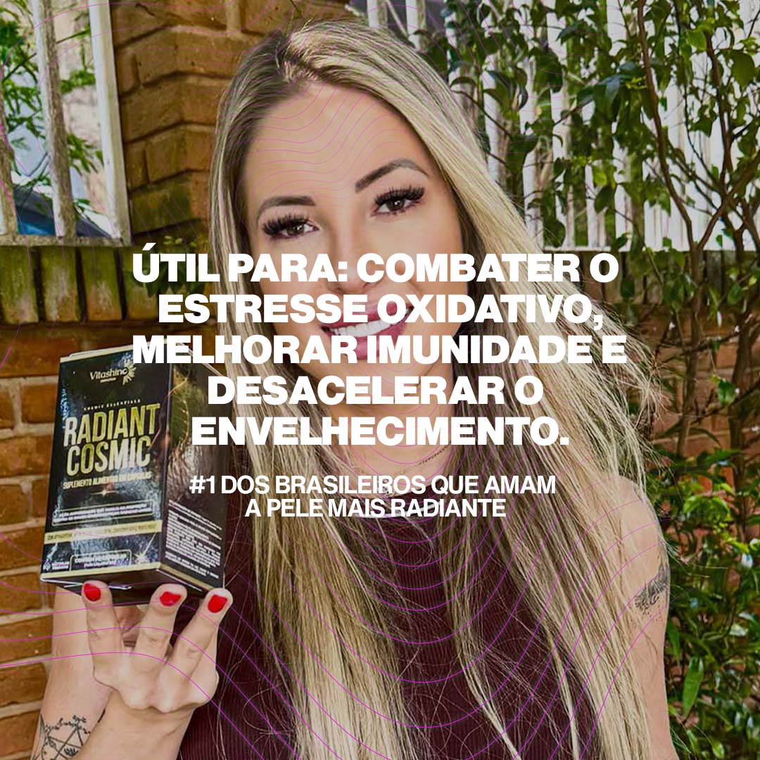 Radiant Cosmic – Antioxidante Avançado com Resveratrol, Coenzima Q10 e Astaxantina