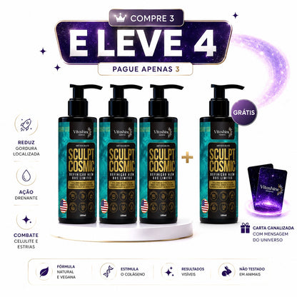 Compre 3 e Leve 4  | Sculpt Cosmic Anticelulite Vitashine