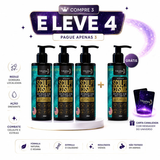 Compre 3 e Leve 4  | Sculpt Cosmic Anticelulite Vitashine