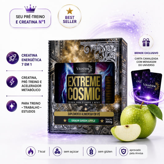 EXTREME COSMIC® 300g CREATINA ENERGÉTICA 7 EM 1 - Metabolismo + Energia