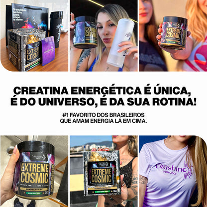Creatina Energética Extreme Cosmic Vitashine – Performance e Foco 300g