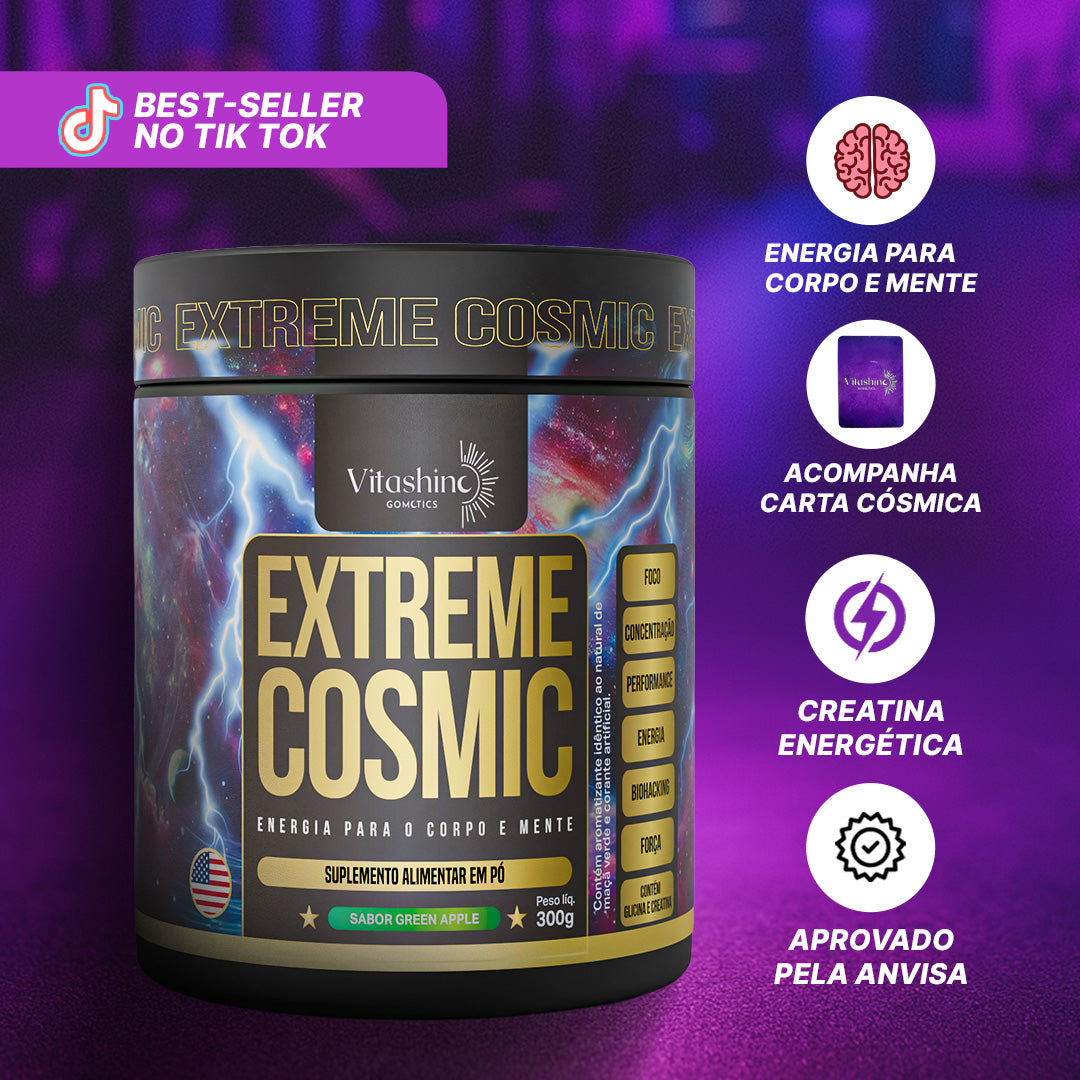 Creatina Energética Extreme Cosmic Vitashine – Performance e Foco 300g