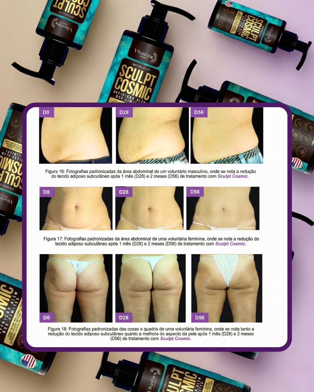 Creme Firmador Anticelulite Sculpt Cosmic Vitashine - Alta Tecnologia 180ml