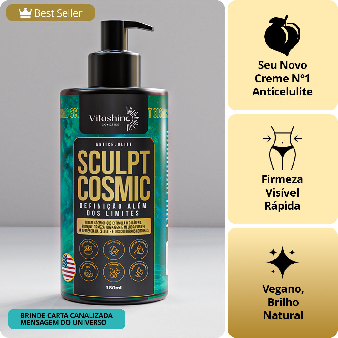 Creme Firmador Anticelulite Sculpt Cosmic Vitashine - Alta Performance 180ml