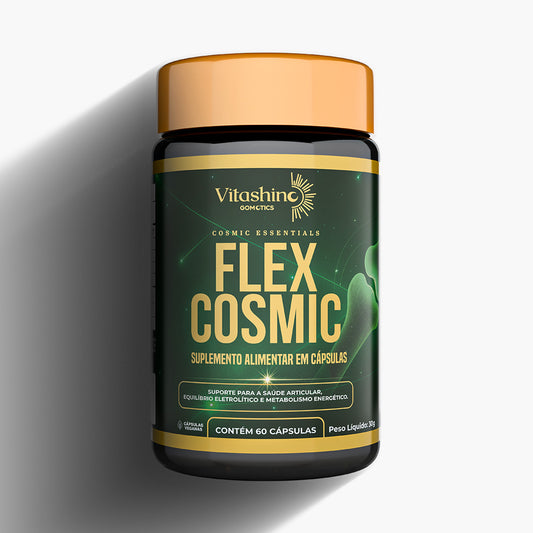 Flex Cosmic – Suplemento para Articulações, Colágeno Tipo 2 e Anti-Inflamatório Natural