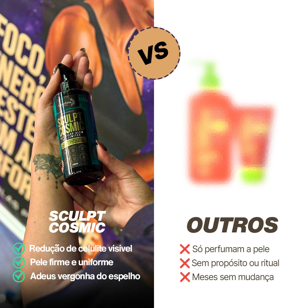 Creme Firmador Anticelulite Sculpt Cosmic Vitashine - Alta Performance 180ml