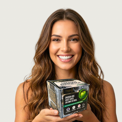 Creatina Energética 7 em 1 | Maçã Verde | Display com 15 Sachês
